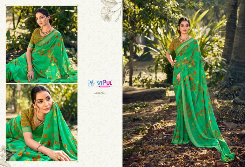 Vipul Urvashi Chiffon Fancy Sarees Collection