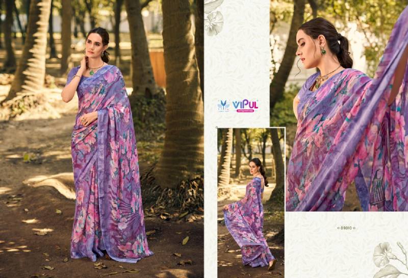 Vipul Urvashi Chiffon Fancy Sarees Collection