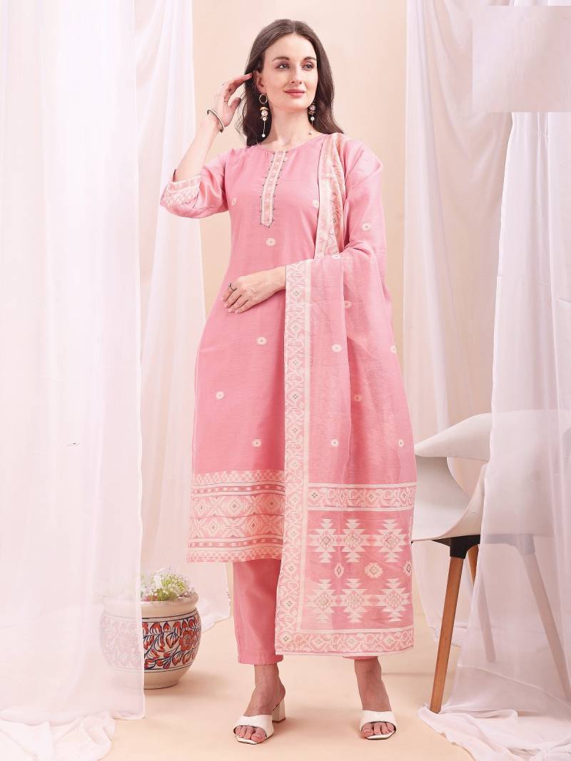 Mc 2752 Mull Chanderi Jacquard Readymade Collection