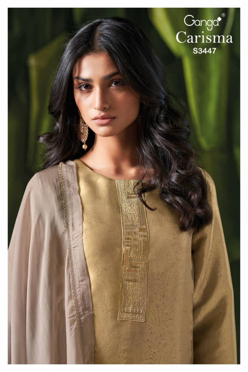 Ganga Carisma Bemberg Silk Jacquard Salwar Kameez