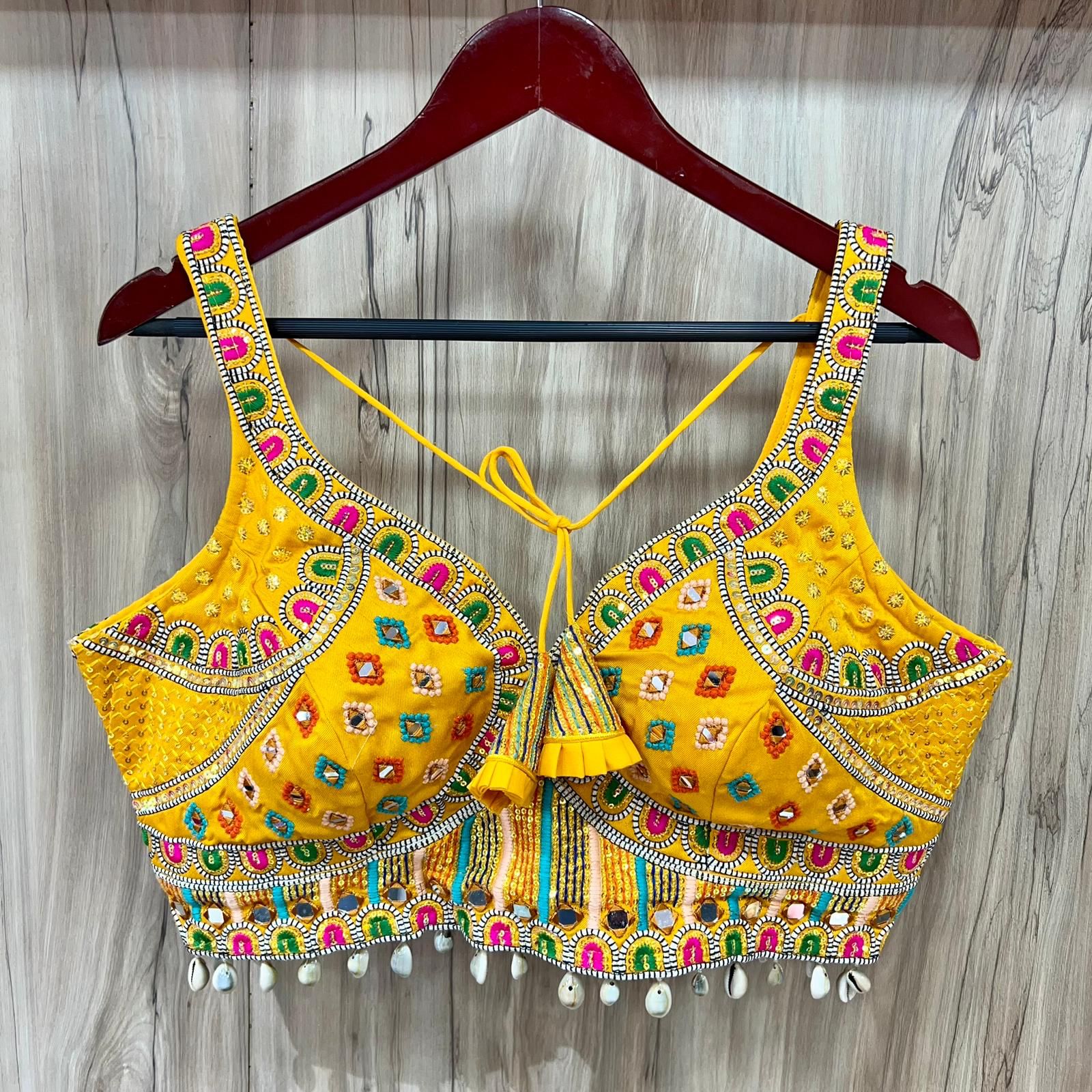 Ruh 01 Navratri Special Pure Soft Italian Mirror Work Readymade Blouse