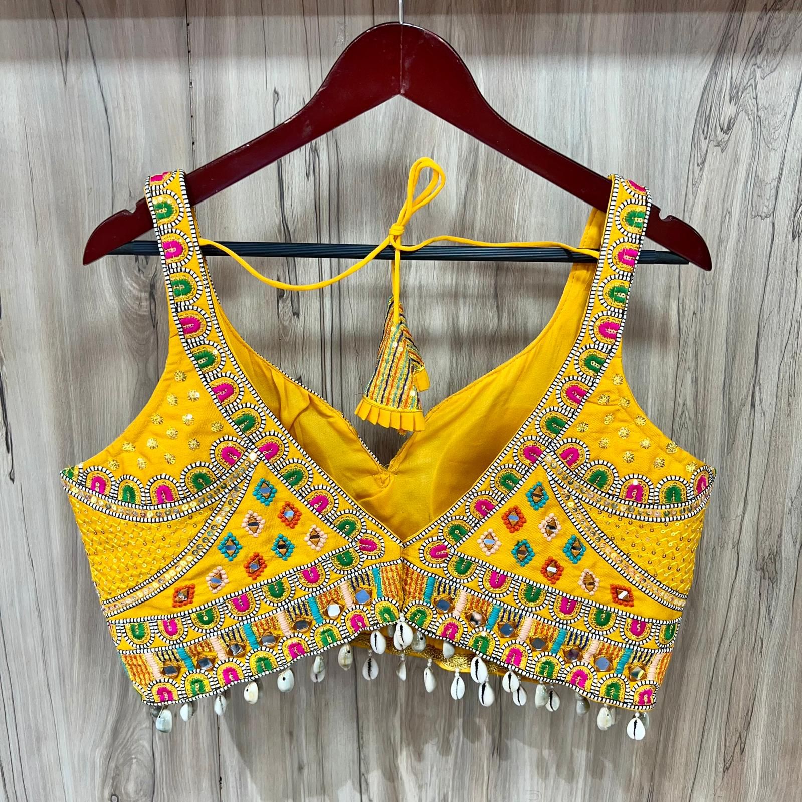 Ruh 01 Navratri Special Pure Soft Italian Mirror Work Readymade Blouse