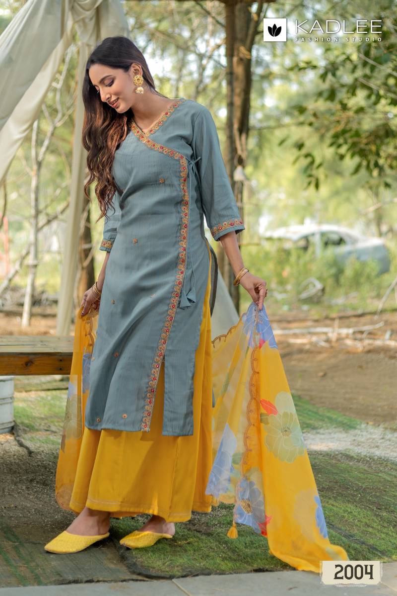 Kadlee Ranisa Viscose Weaving Kurti Bottom With Dupatta