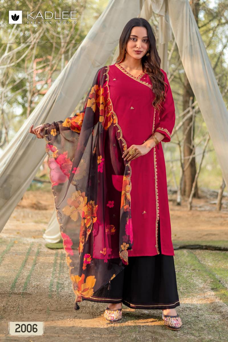 Kadlee Ranisa Viscose Weaving Kurti Bottom With Dupatta