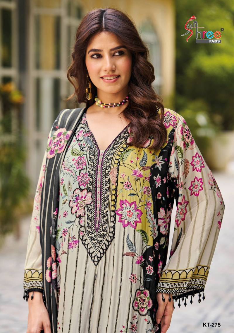 Shree Kt 275 Viscose Maslin Digital Print Salwar Suits