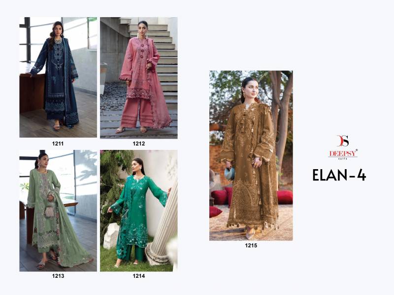 Deepsy Elan 4 Cotton Embroidered Pakistani Salwar Kameez
