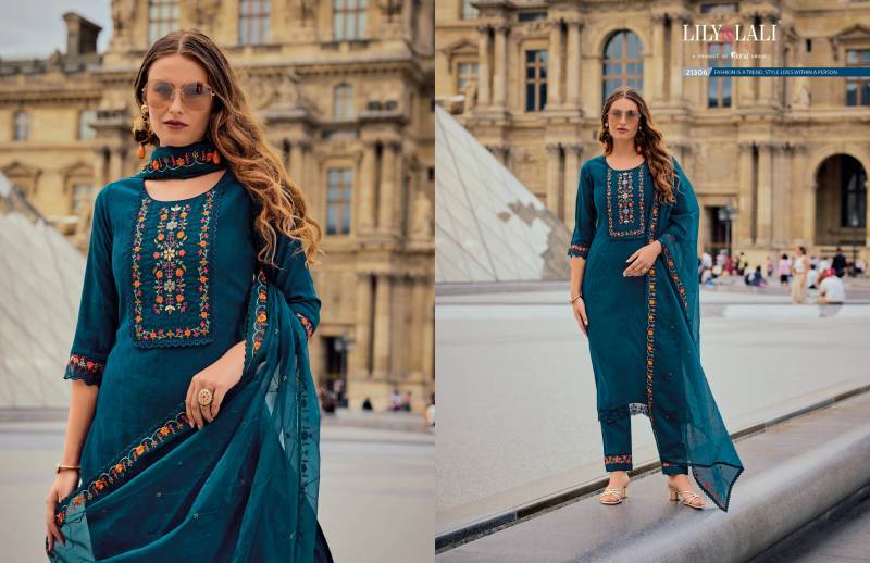Lily And Lali Mrunal Fancy Top Bottom With Dupatta