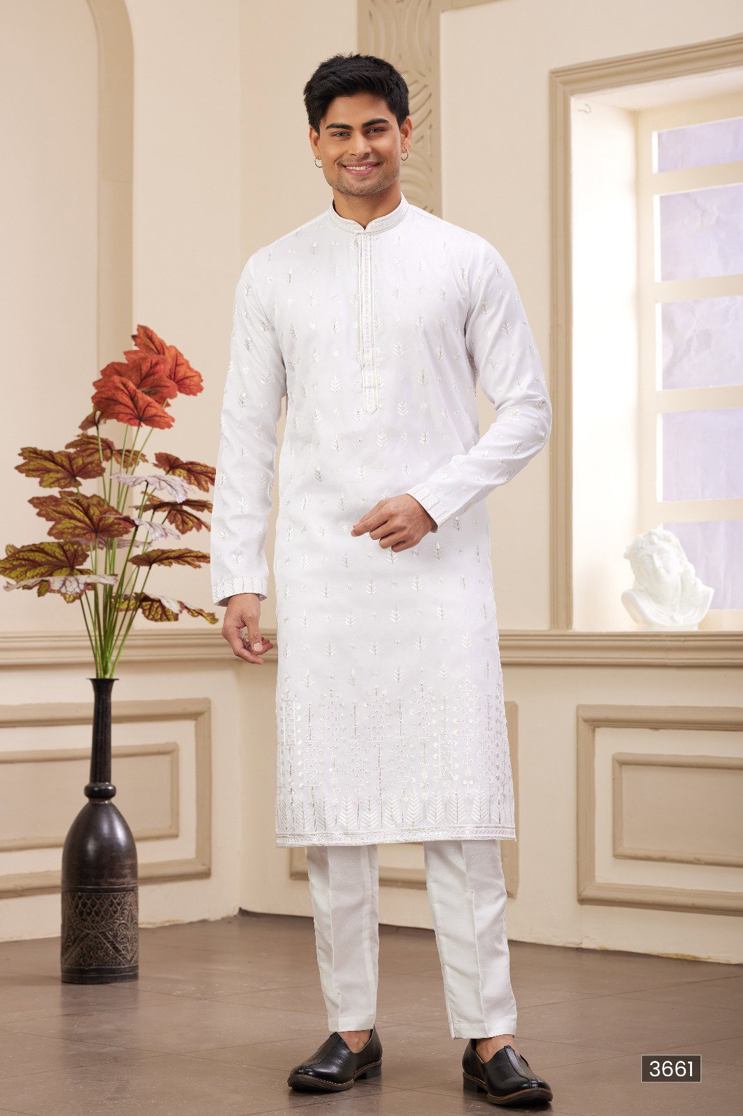 Sumi 02 Art Silk Staright Cut Mens Kurta Pajama Collection