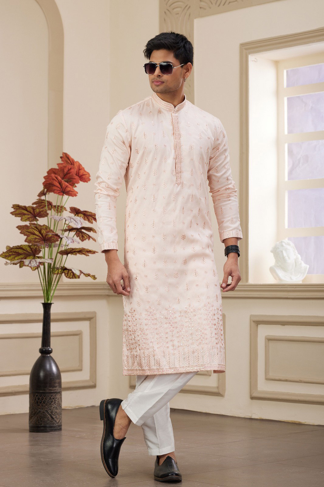 Sumi 02 Art Silk Staright Cut Mens Kurta Pajama Collection