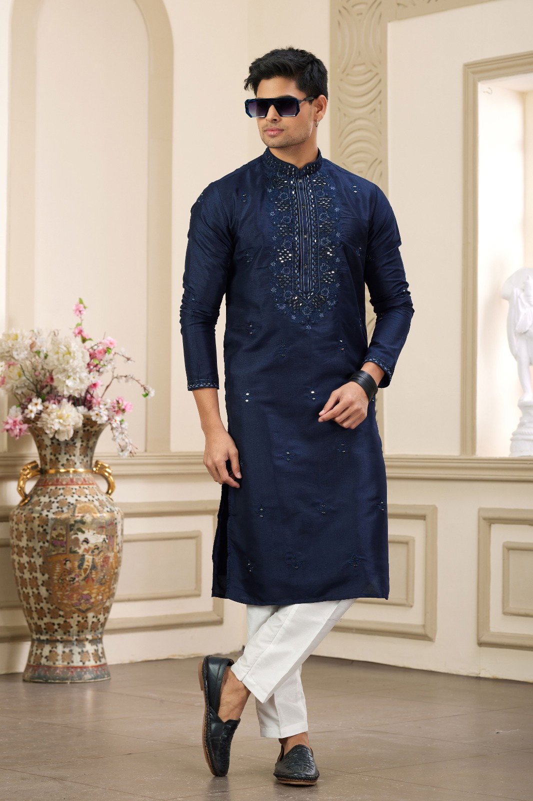 Sumi 02 Art Silk Staright Cut Mens Kurta Pajama Collection
