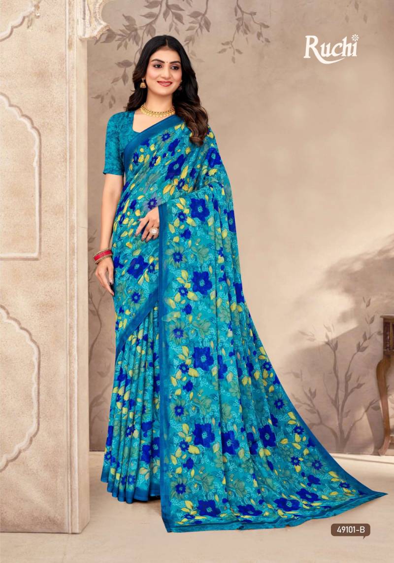 Ruchi Star Chiffon 202 Chiffon Printed Saree