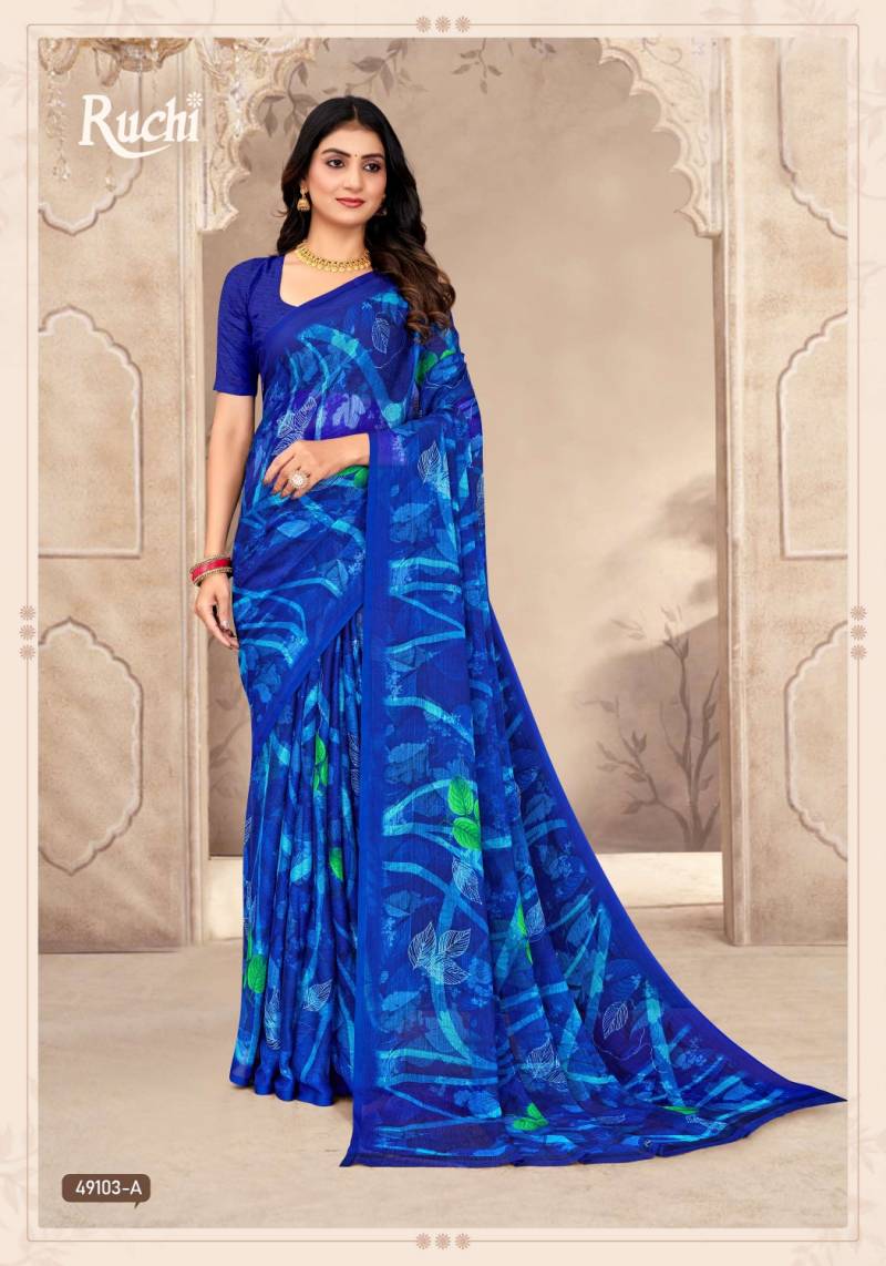 Ruchi Star Chiffon 202 Chiffon Printed Saree