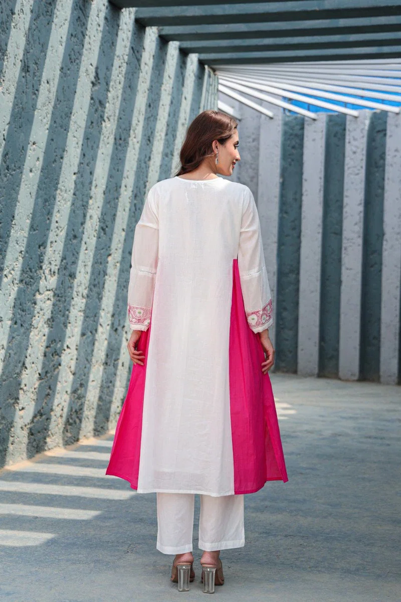 Naisha K 161 Cotton Embroidered Readymade Suit