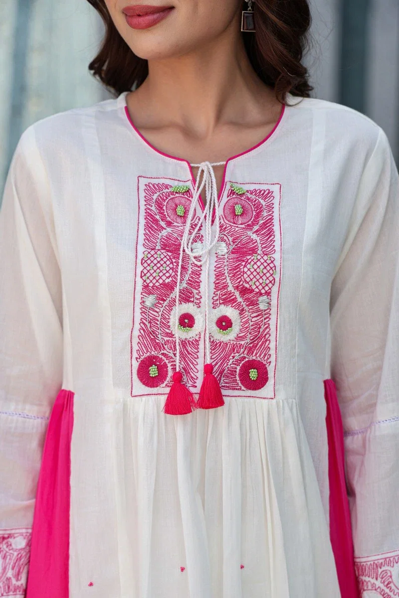Naisha K 161 Cotton Embroidered Readymade Suit