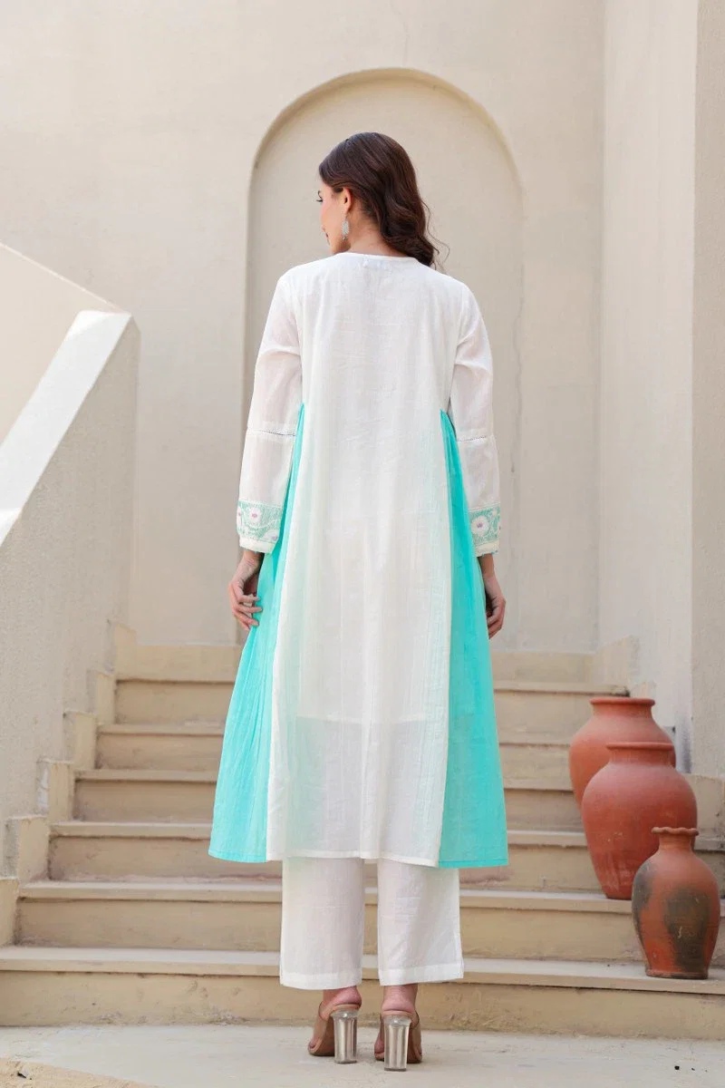 Naisha K 161 Cotton Embroidered Readymade Suit