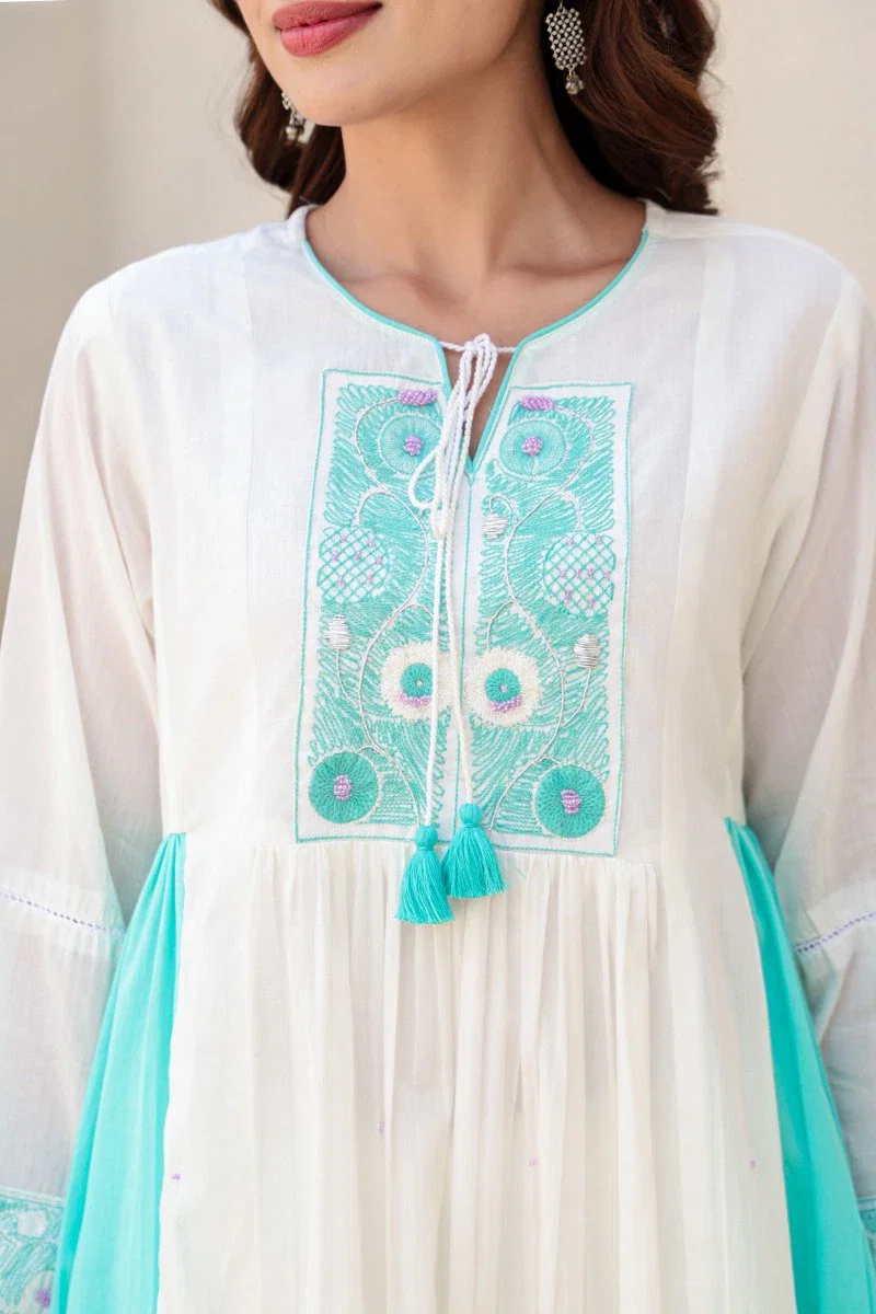 Naisha K 161 Cotton Embroidered Readymade Suit
