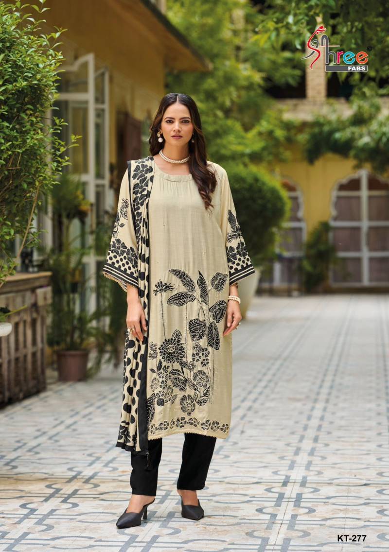 Shree Kt 277 Viscose Maslin Digital Print Salwar Suits
