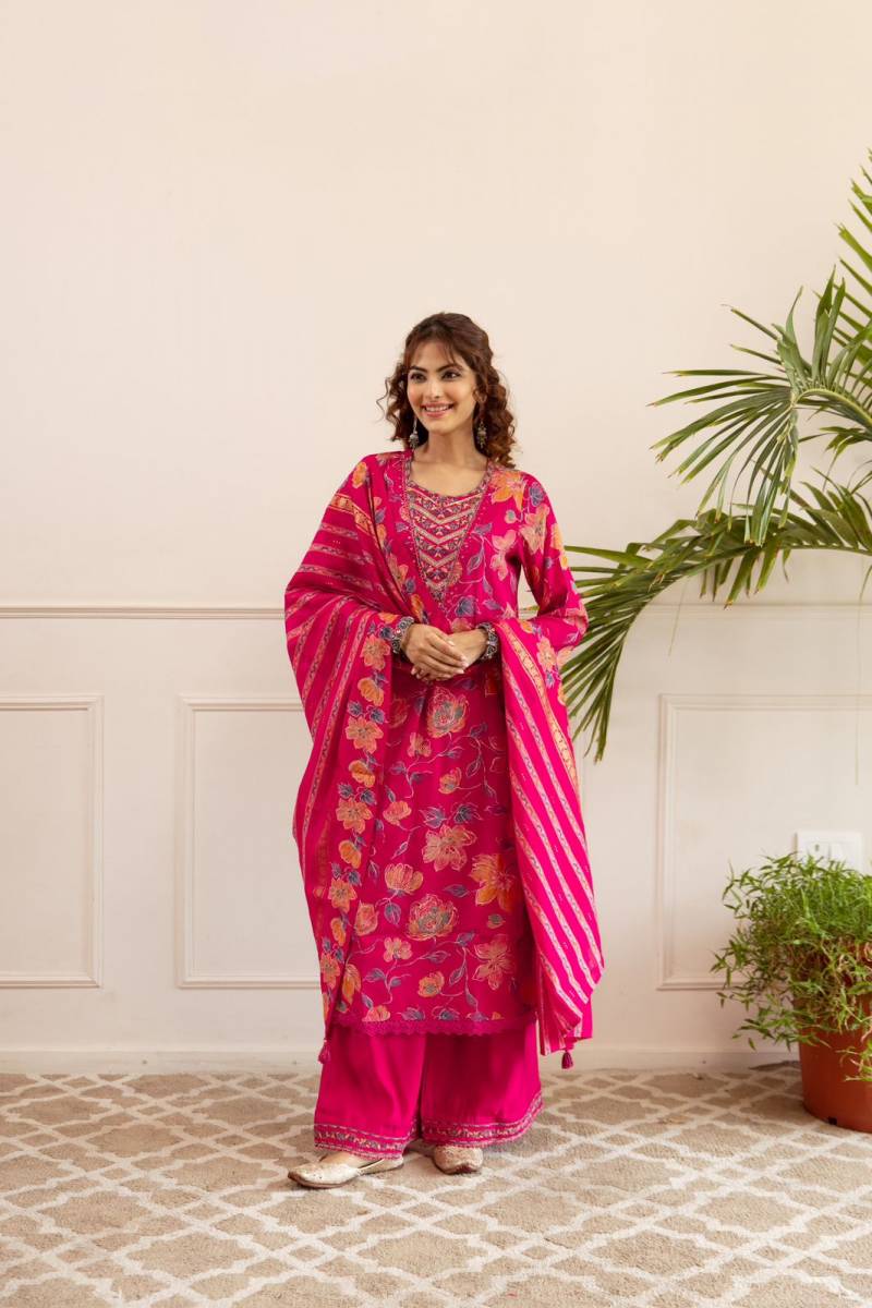 Naisha K 163 Modal Silk Digital Printed Readymade Suit