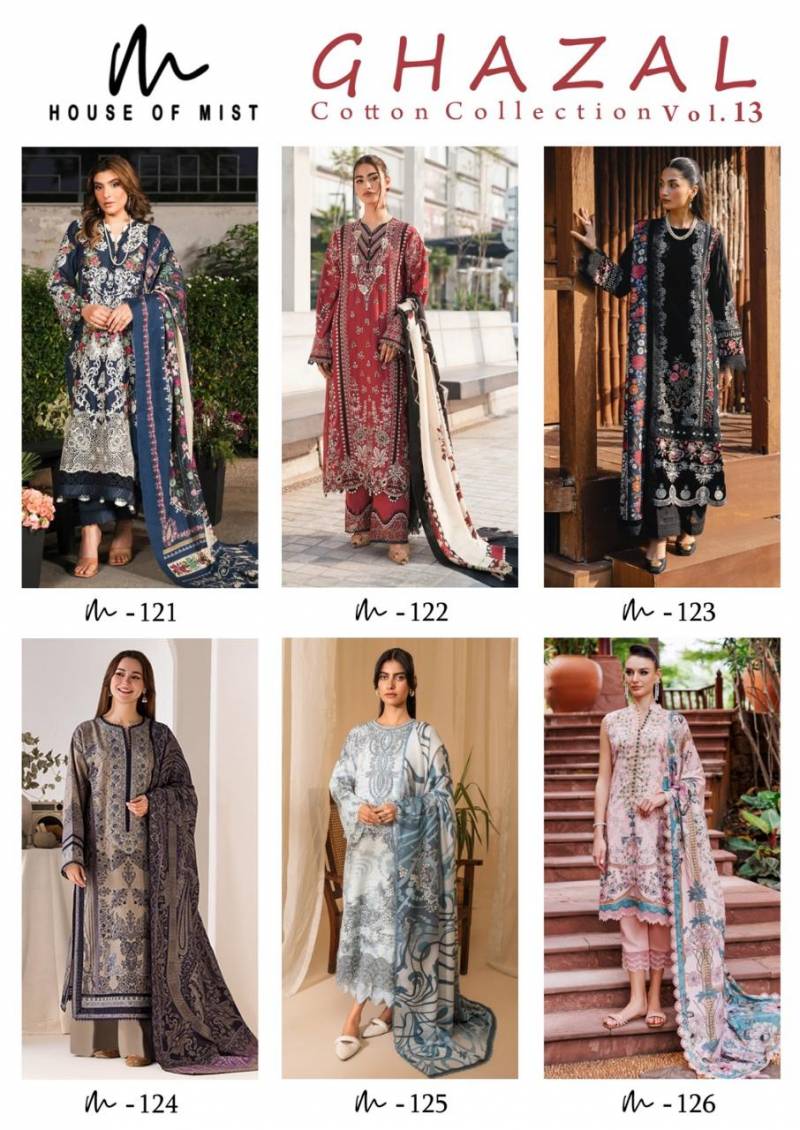 House Of Mist Ghazal Vol 13 Cotton Dress Material Collection