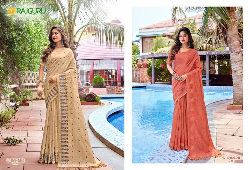 Rajguru Sangini Chanderi Cotton Fancy Sarees