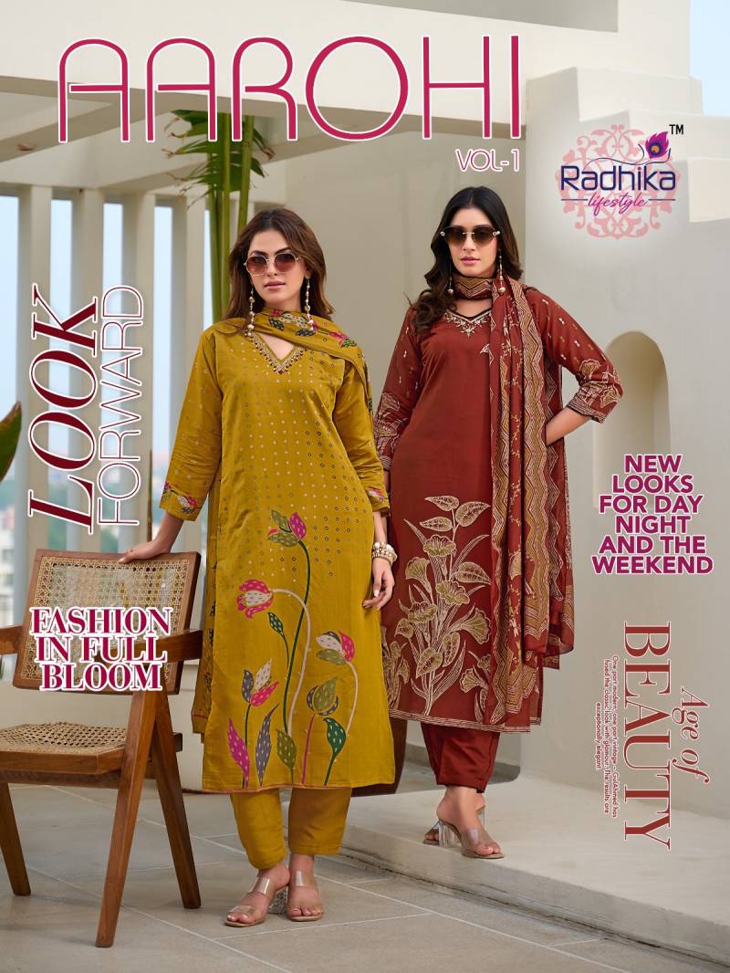 Radhika Aarohi Vol 1 Modal Discharge Printed Readymade Suit