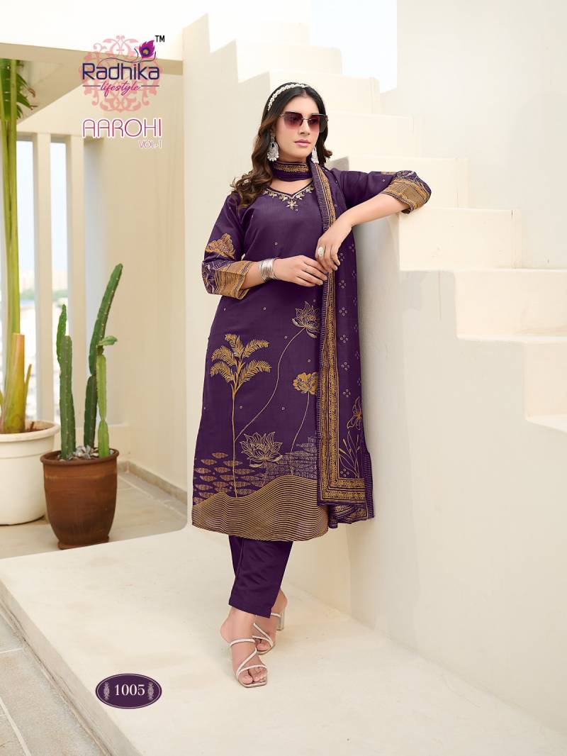 Radhika Aarohi Vol 1 Modal Discharge Printed Readymade Suit