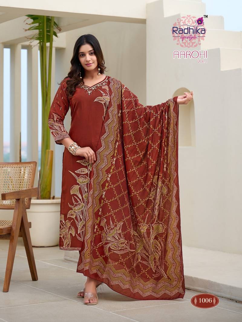 Radhika Aarohi Vol 1 Modal Discharge Printed Readymade Suit