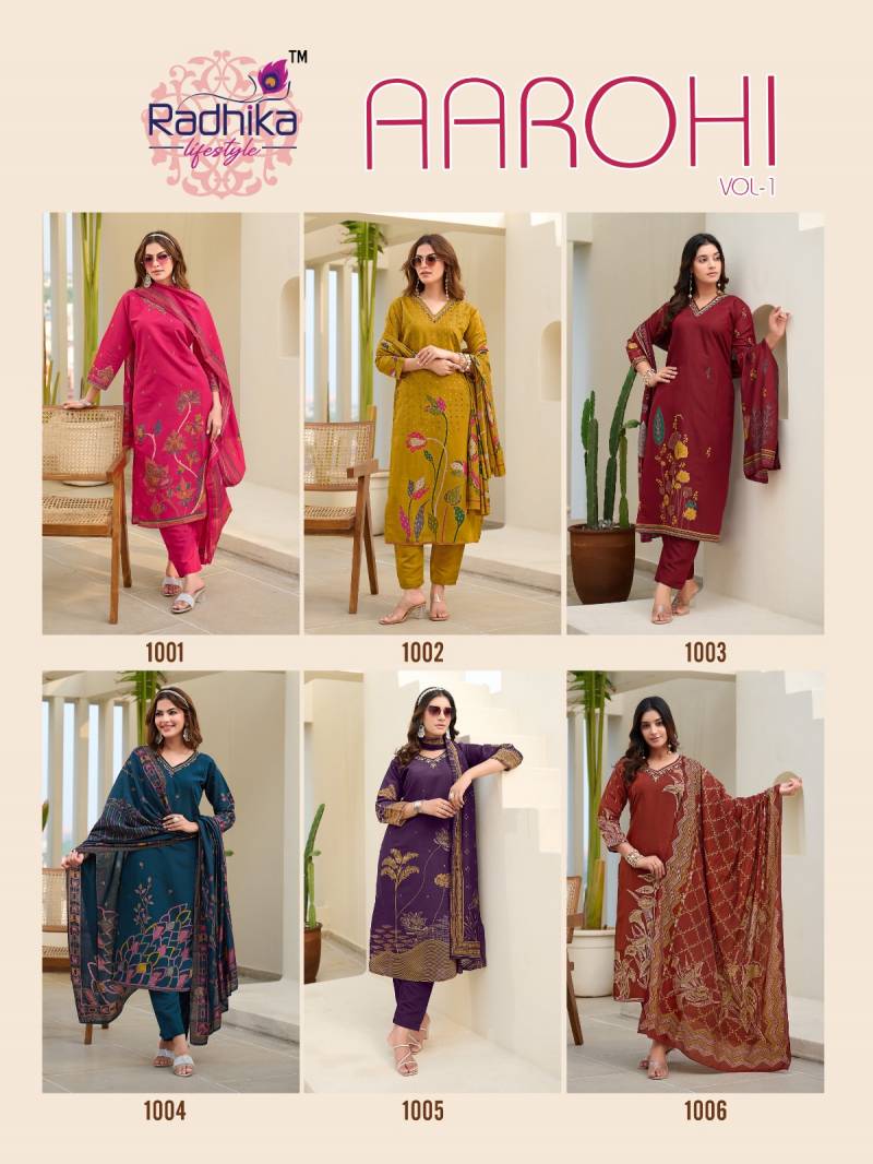 Radhika Aarohi Vol 1 Modal Discharge Printed Readymade Suit