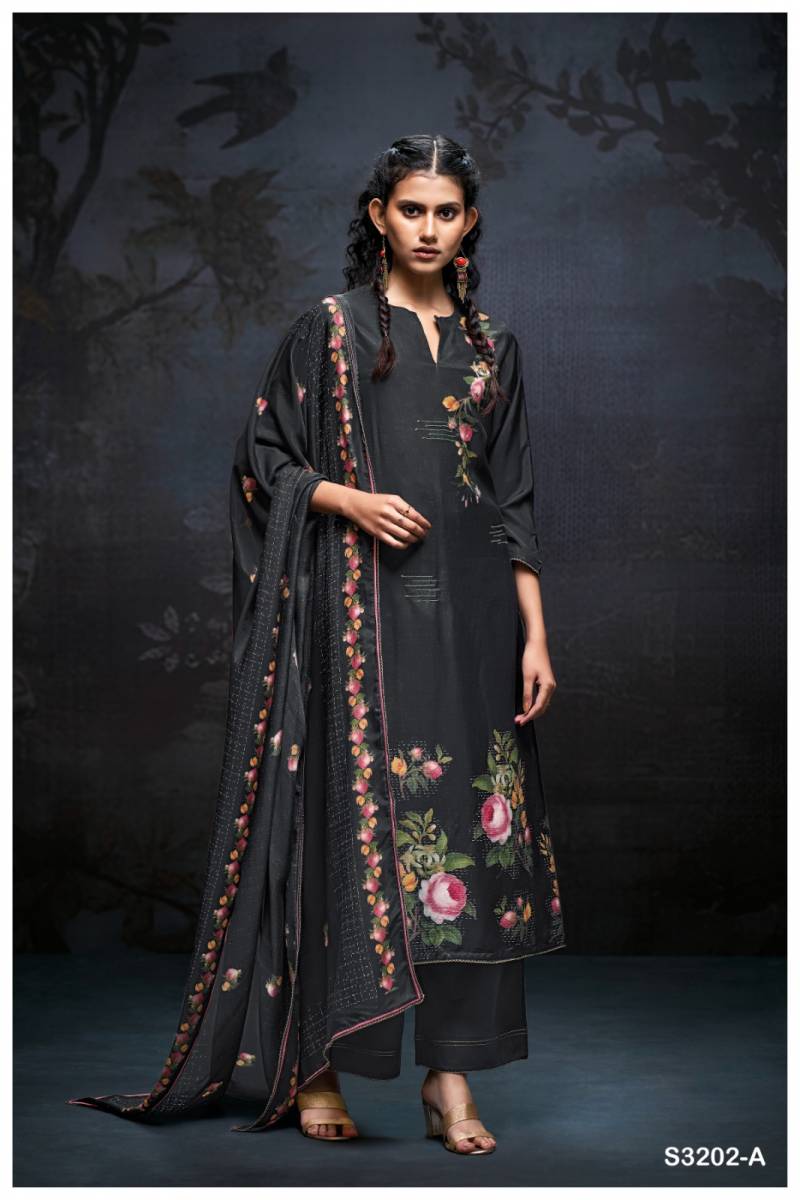 Ganga Fera Bemberg Silk Printed Salwar Kameez