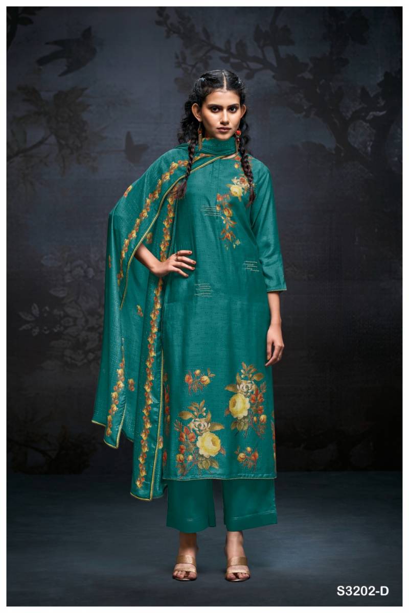 Ganga Fera Bemberg Silk Printed Salwar Kameez