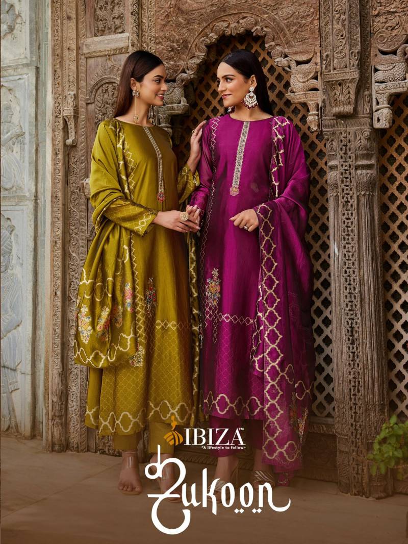 Ibiza Sukoon Banglory Silk Jacquard Salwar Kameez