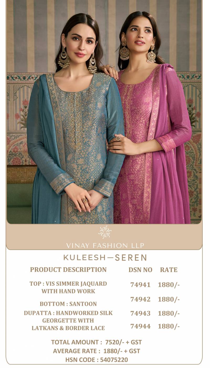Vinay Kuleesh Seren Designer Salwar Kameez