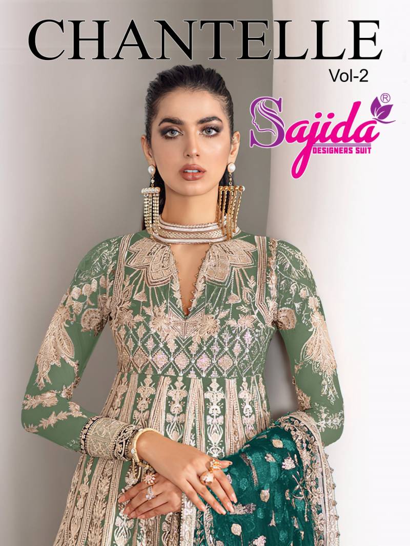Sajida Chantelle Vol 2 Embroidered Pakistani Salwar Kameez