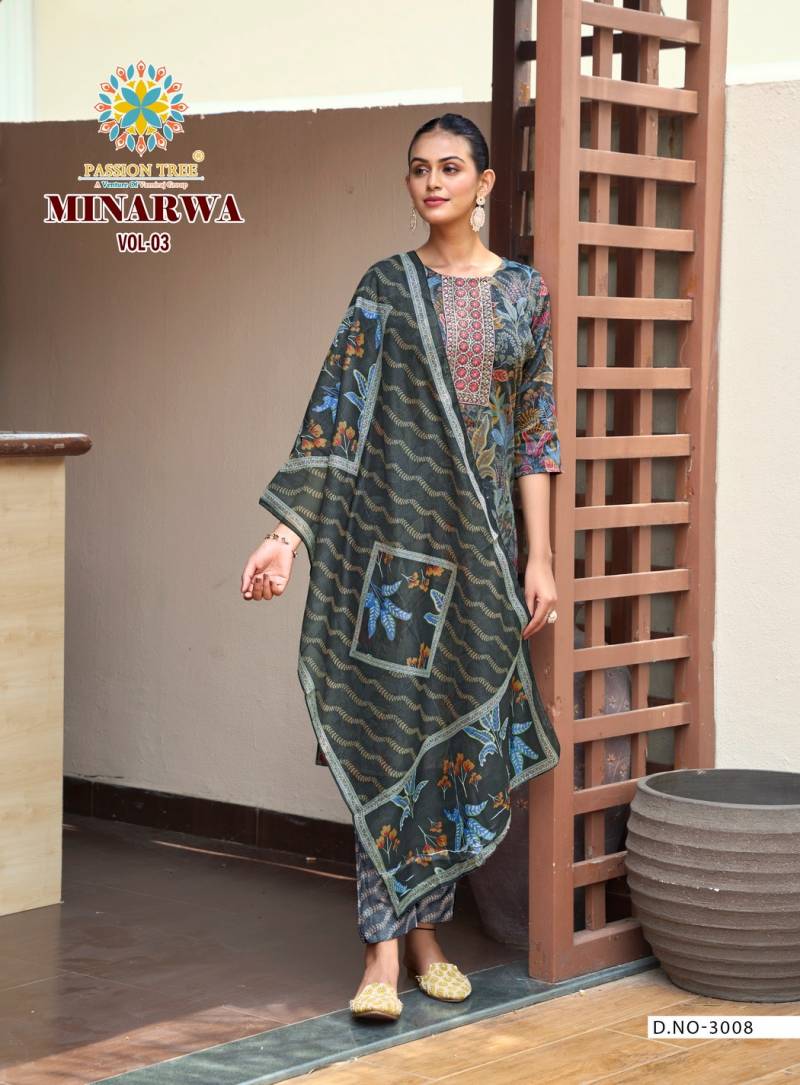 Minarwa Vol 3 By Passion Tree Capsule Printed Ready Made Suit