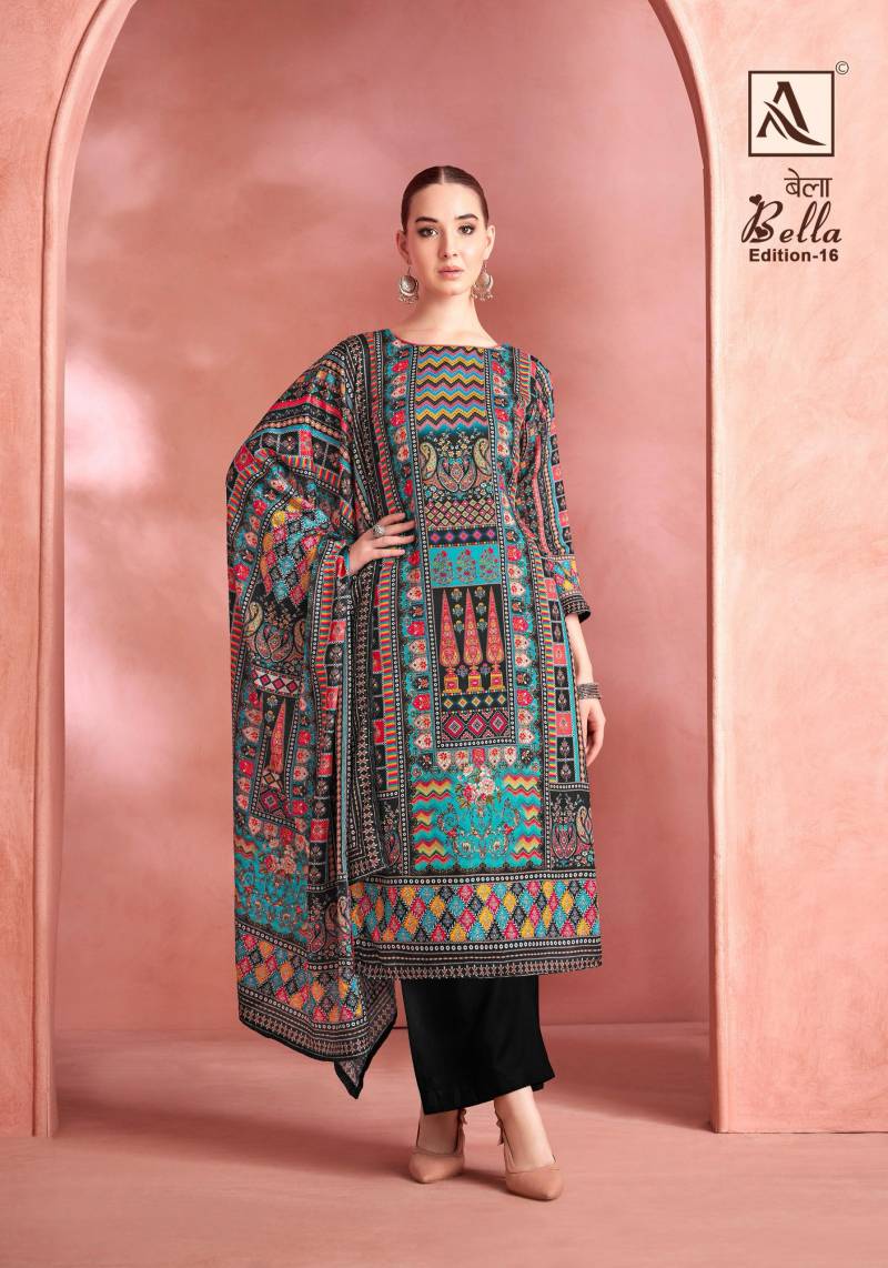 Alok Bella Edition 16 Maslin Digital Printed Dress Material