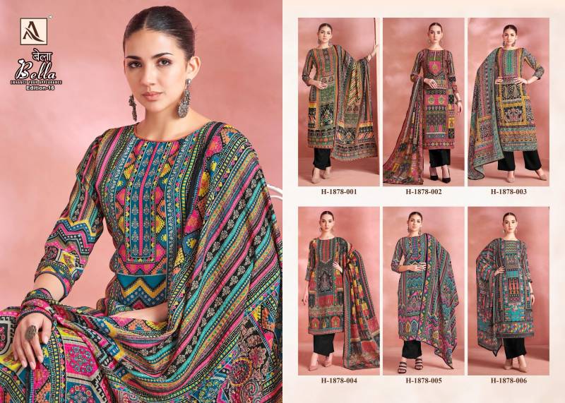 Alok Bella Edition 16 Maslin Digital Printed Dress Material