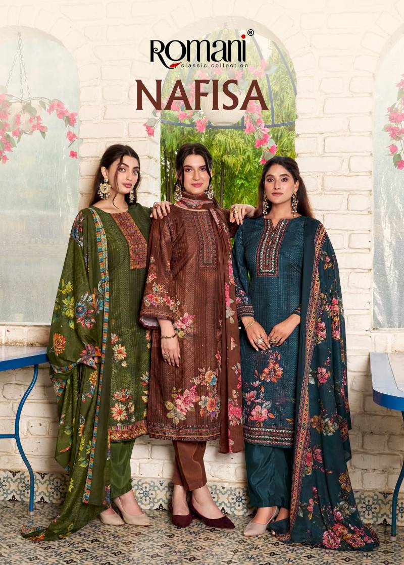 Romani Nafisa Soft Cotton Digital Printed Dress Material