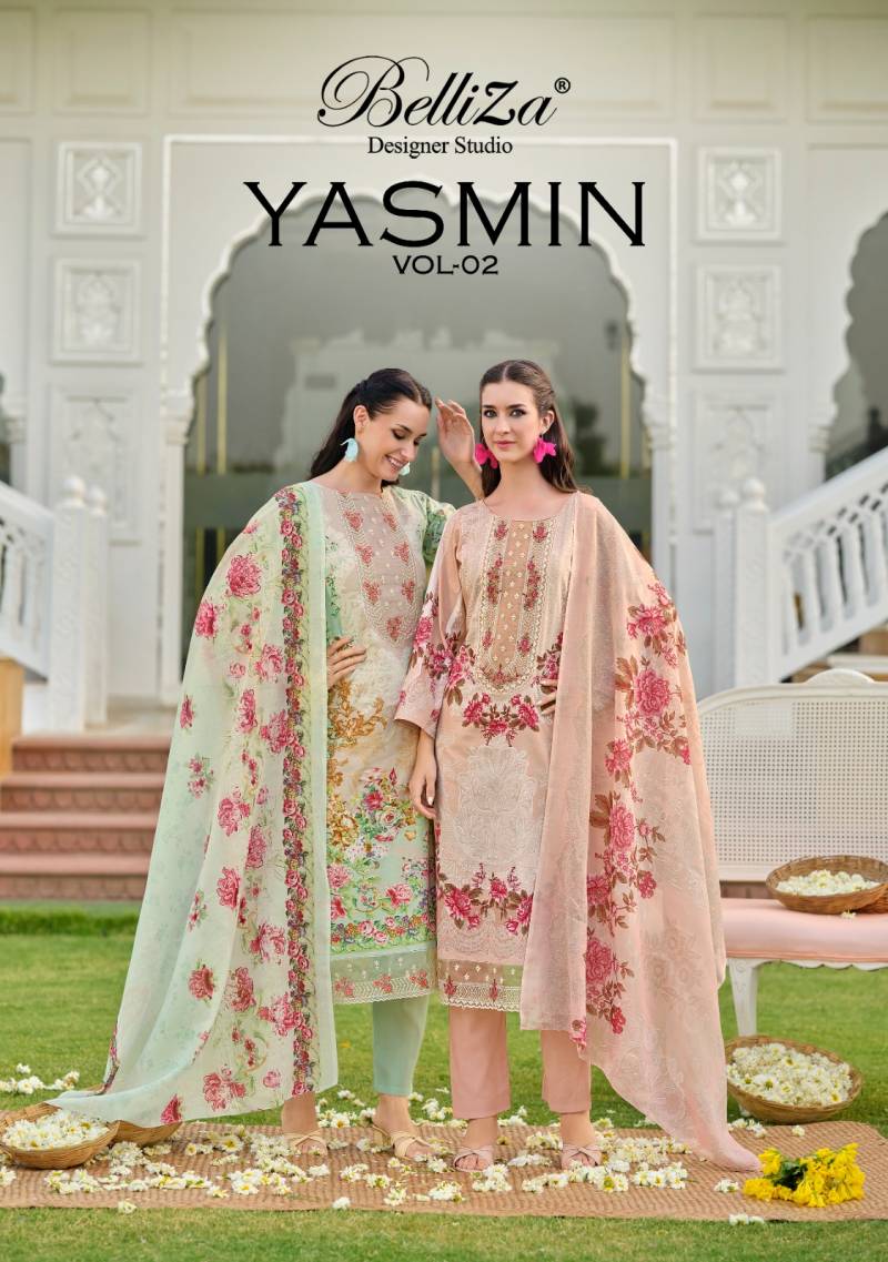 Belliza Yasmin Vol 2 Cotton Digital Printed Dress Material