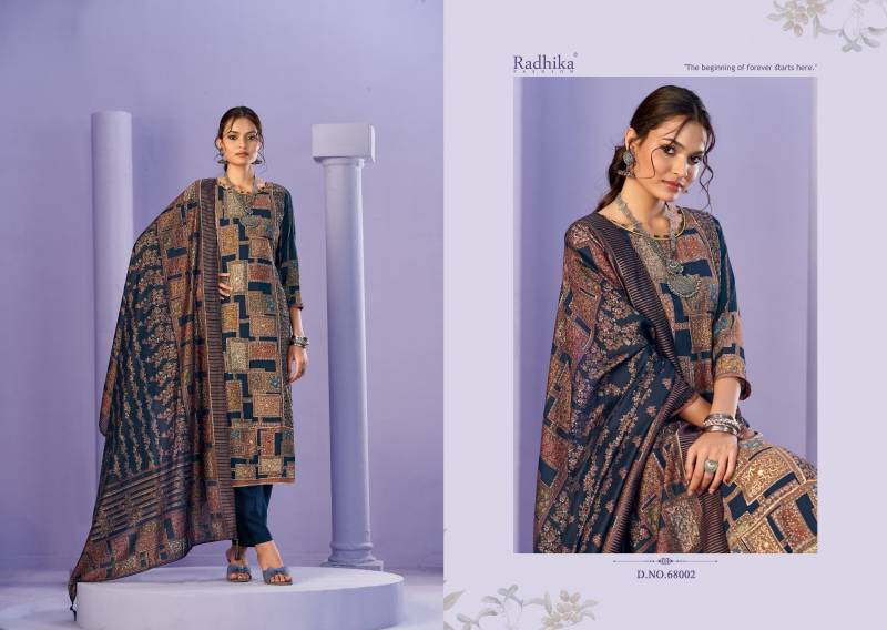 Radhika Azara Beauty Silk Vol 3 Modal Maslin Printed Dress Material