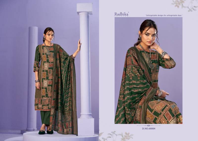 Radhika Azara Beauty Silk Vol 3 Modal Maslin Printed Dress Material