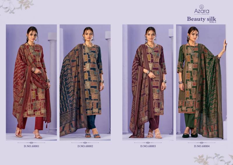 Radhika Azara Beauty Silk Vol 3 Modal Maslin Printed Dress Material