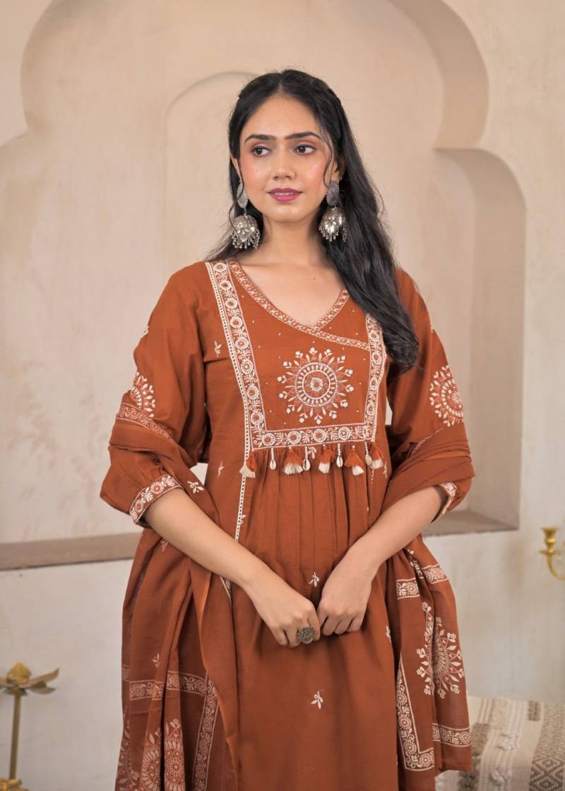 Naisha K 175 Cotton Fancy Readymade Suit