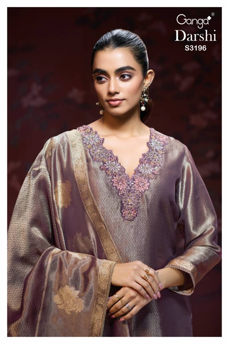 Ganga Darshi Bemberg Silk Jacquard Salwar Kameez