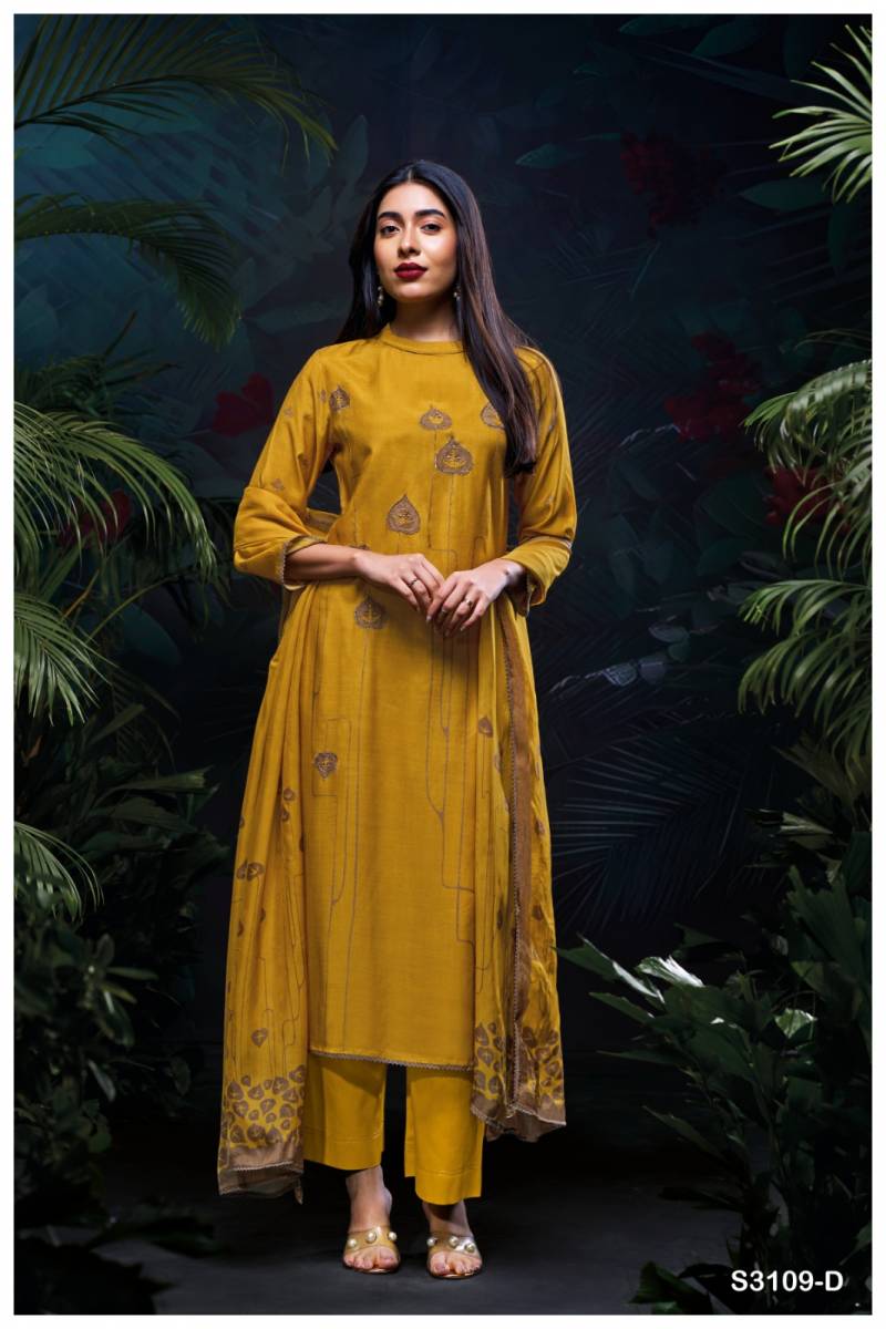 Ganga Sriti Bemberg Silk Printed Salwar Kameez