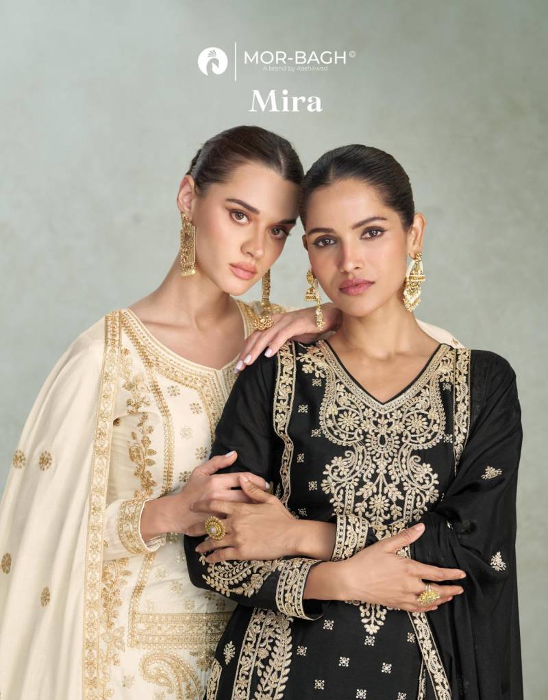 Aashirwad Mor Bagh Mira Chinon Silk Designer Salwar Kameez
