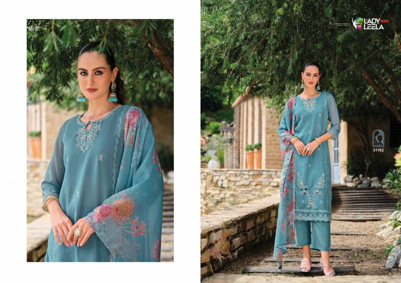 Lady Leela Varnika Vol 2 Organza Kurti Bottom With Dupatta