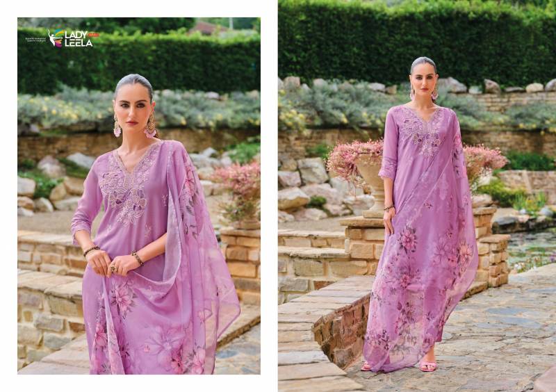 Lady Leela Varnika Vol 2 Organza Kurti Bottom With Dupatta