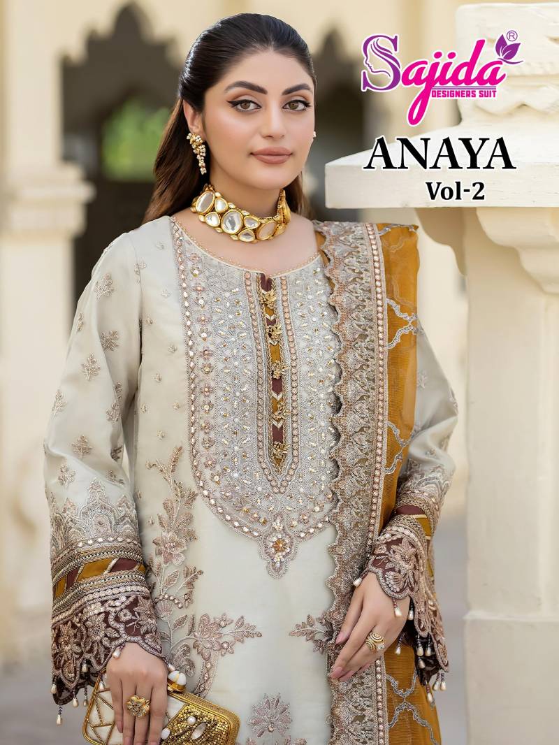 Sajida Anaya Vol 2 Georgette Pakistani Salwar Kameez