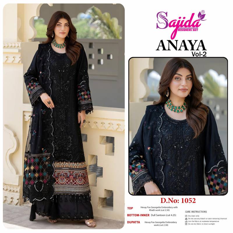Sajida Anaya Vol 2 Georgette Pakistani Salwar Kameez