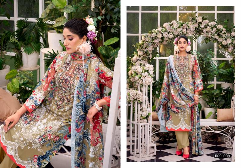 Romani Needle Wonder Vol 2 Soft Cotton Digital Printed Dress Material